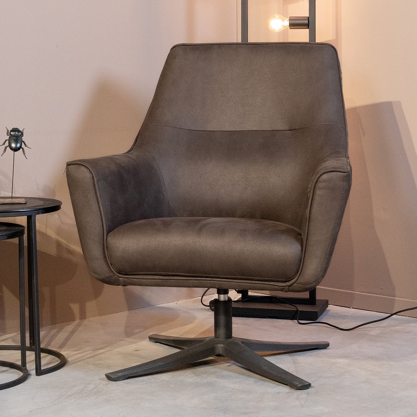 Fauteuil Tod Microvezel Antraciet