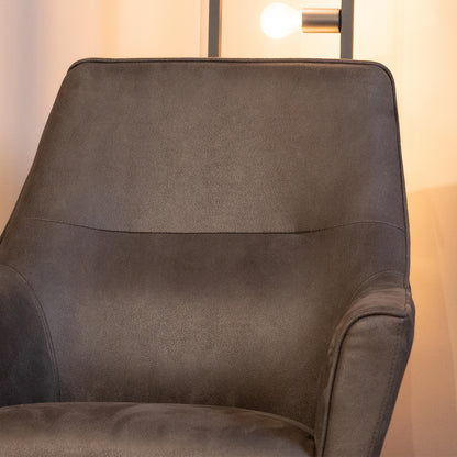 Fauteuil Tod Microvezel Antraciet