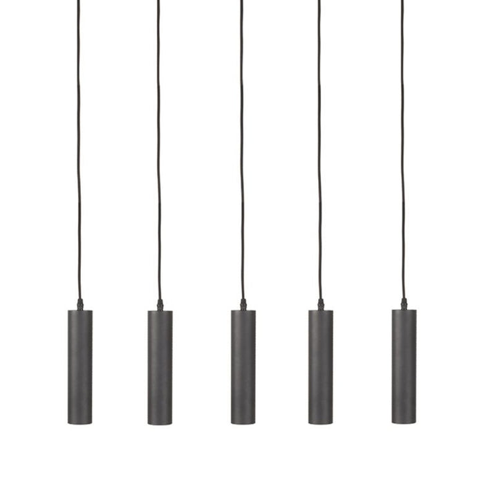 Hanglamp Ferroli | 5-lichts | Zwart Metaal