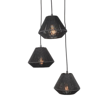 Hanglamp Ibiza Diamond | 3 Lichten | Jute
