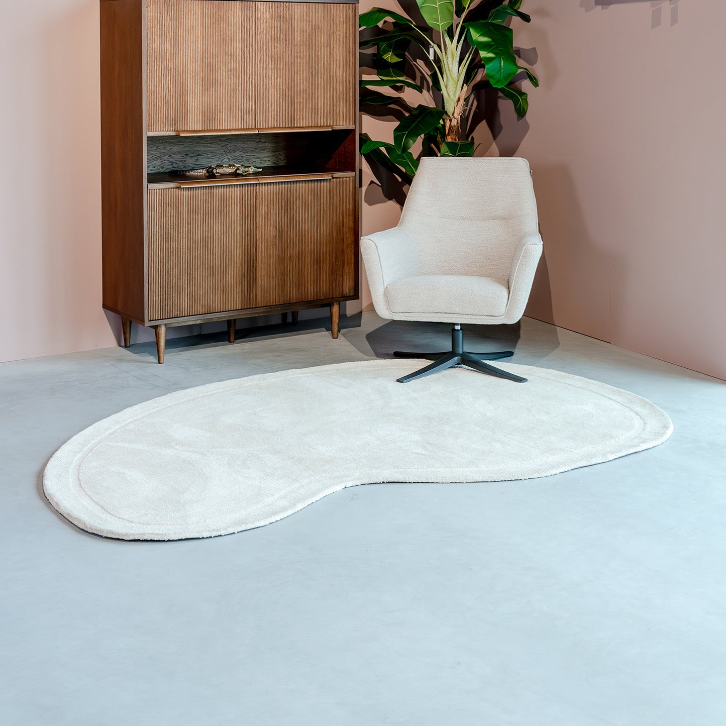 Vloerkleed Mody | Ivoor Wit | 160x230 cm