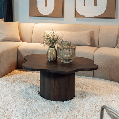 Salontafel Fiore | Bruin Mangohout | Organisch