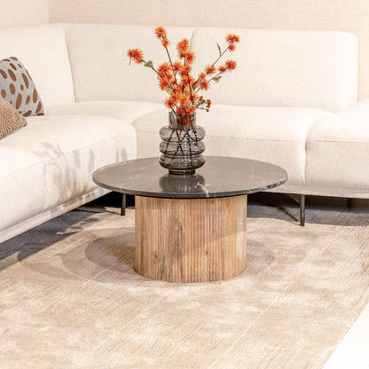 Salontafel Brix Nova | Rond | Marmer Mangohout