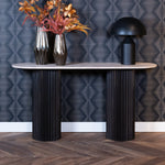 Sidetable Hampton | Zwart Travertin