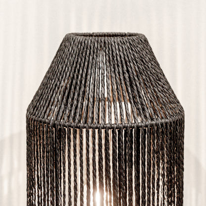 Tafellamp Ibiza | Zwart Jute