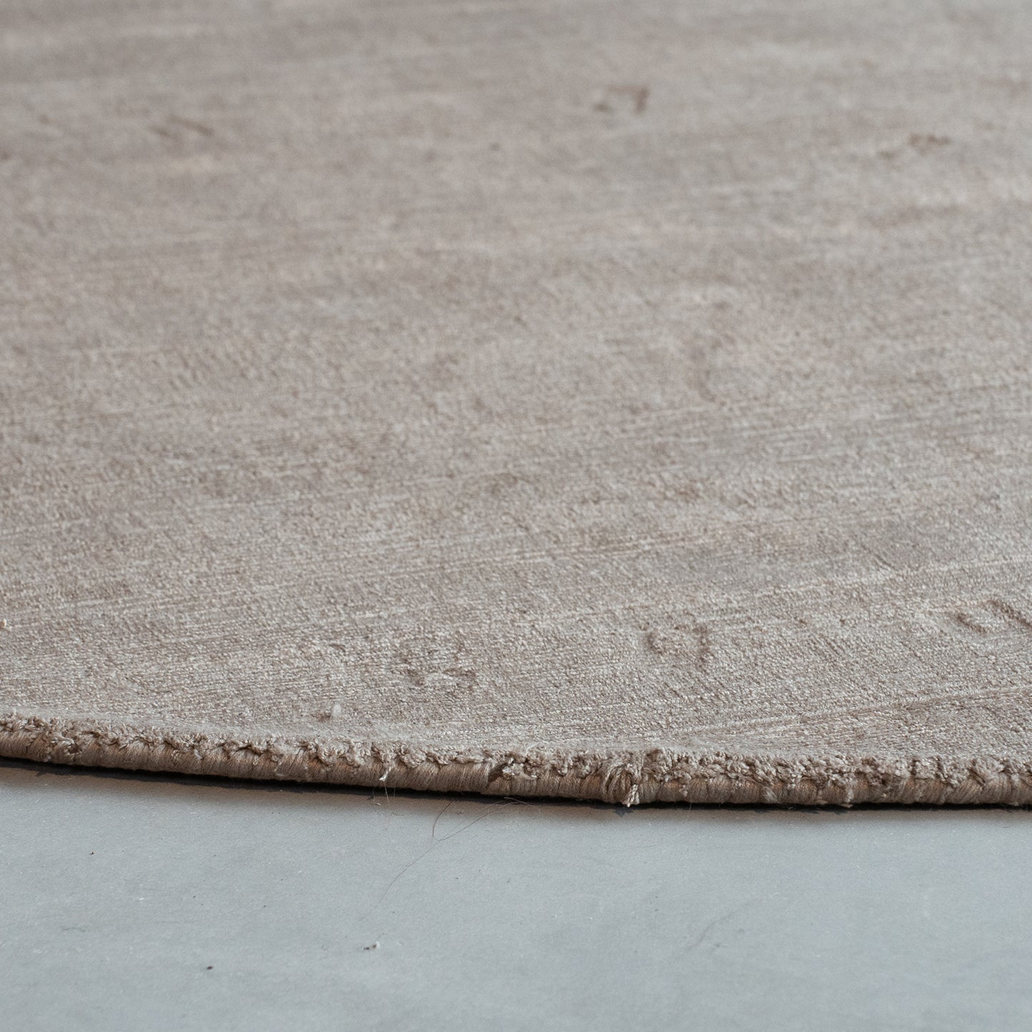 Vloerkleed Velvy | Rond | Taupe | 200x200 cm