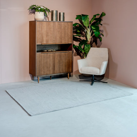 Vloerkleed Velvy | Rechthoek | Grijs | 200x300 cm