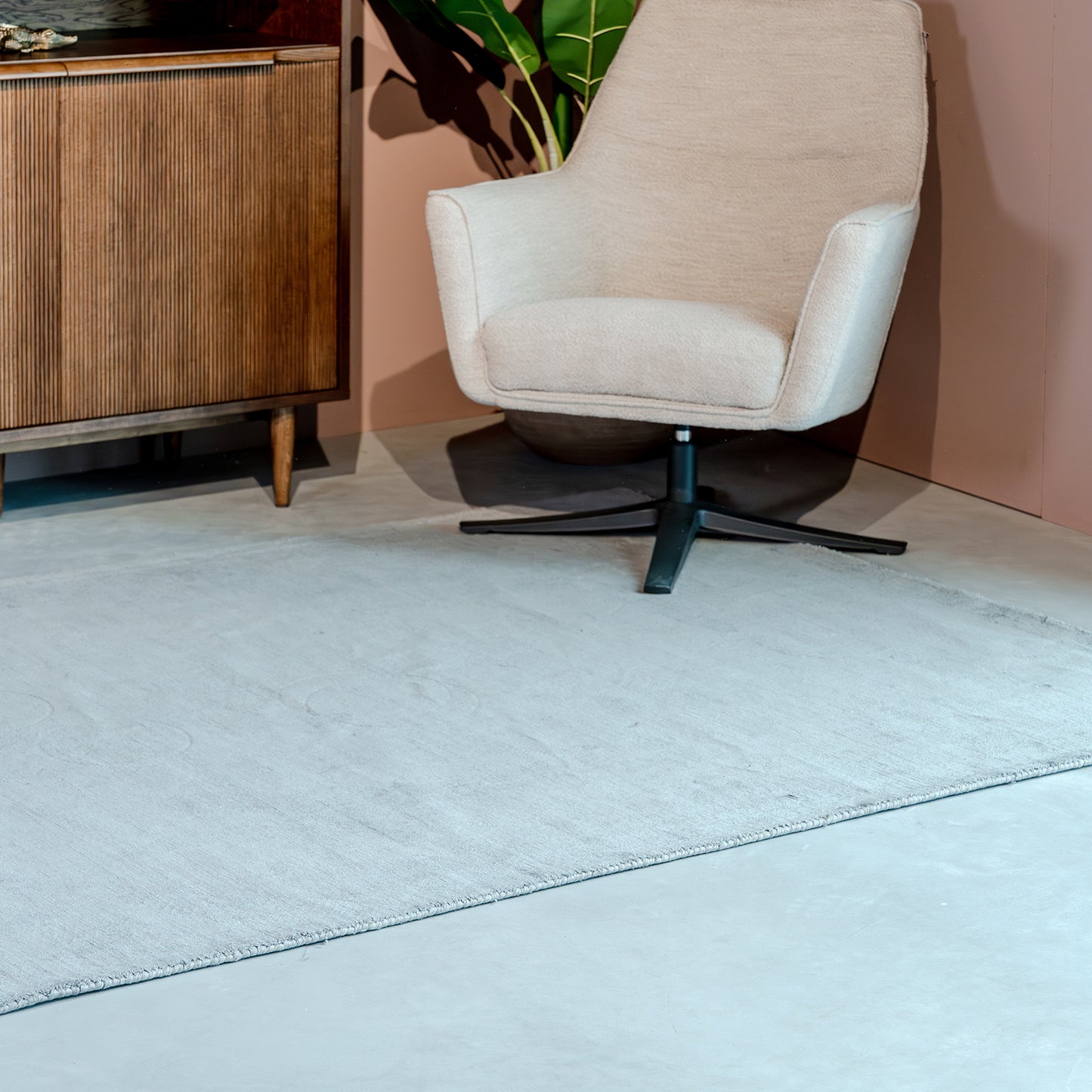 Vloerkleed Velvy | Rechthoek | Grijs | 200x300 cm