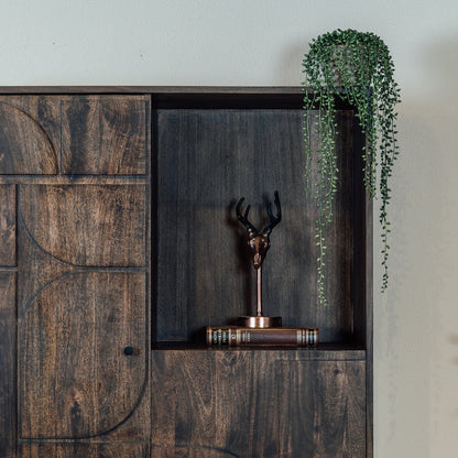 Wandkast Kaapstad | Mangohout Walnoot