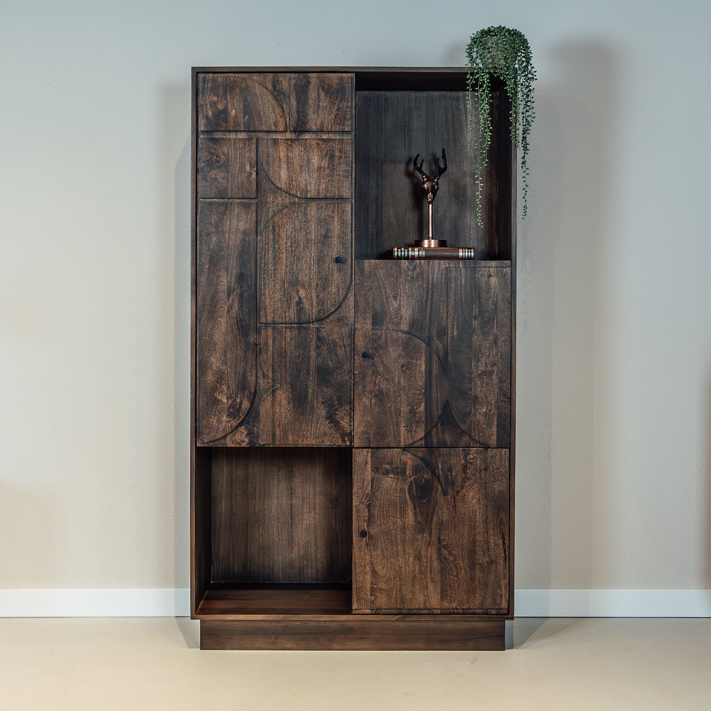 Wandkast Kaapstad | Mangohout Walnoot