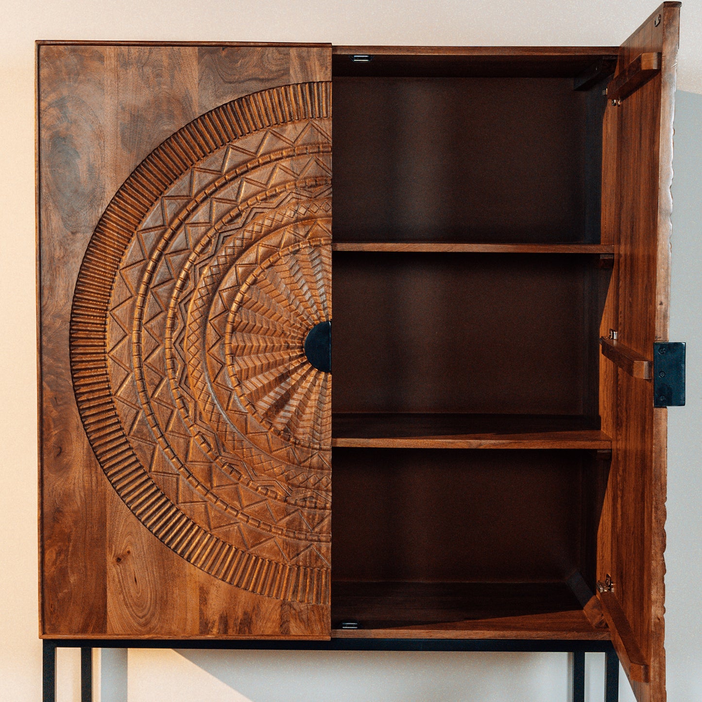 Kabinet Maya | Masssief Mangohout Naturel