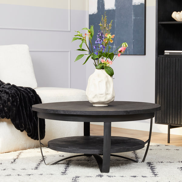 Salontafel Paras | Zwart Mangohout