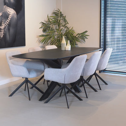 Eettafel Akagi | Deens Ovaal | Acacia Black