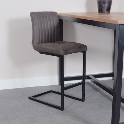 Barkruk Milo | Microvezel Antraciet