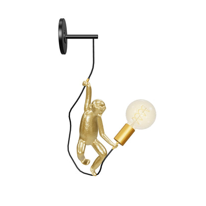 Wandlamp Extravaganza Chimp | Zwart
