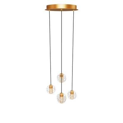 Hanglamp Dilenko | 5 hangend | Goud