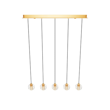 Hanglamp Dilenko | 5 op rij | Goud