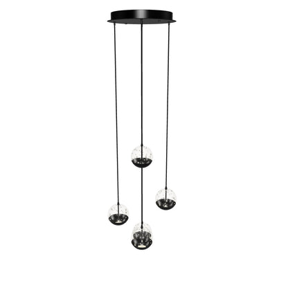 Hanglamp Sentubal | 5 hangend | Zwart