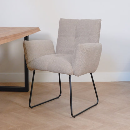 Eetkamerstoel Dante Licht bruin