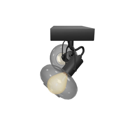 Plafondspot Madee | 2-Lichts | Zwart Metaal