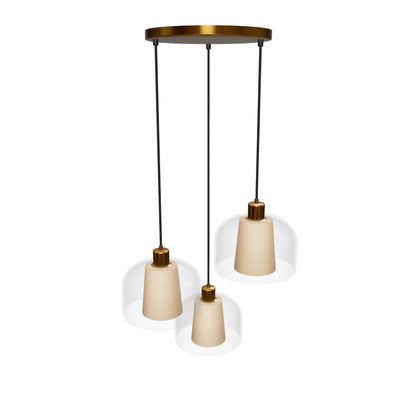 Hanglamp Gunhild | 3 hangend | Transparant