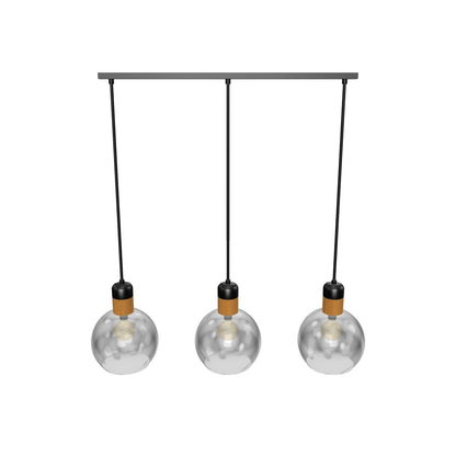 Hanglamp Julius | 3 Lampen | E27 | Fumé