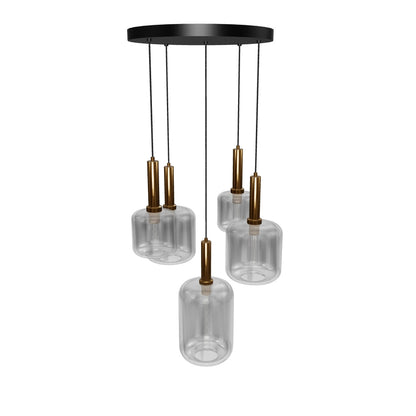 Hanglamp Joanet | 5 Lampen | Fumé