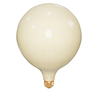 Lichtbron G125 | LED Dimbaar | Filament Bol Ø12,5 | Amberkleurig Glas