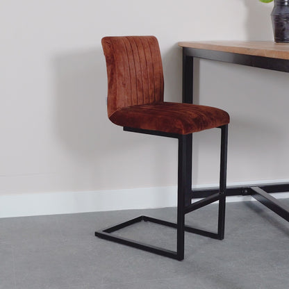 Barkruk Milo | Velours Rust