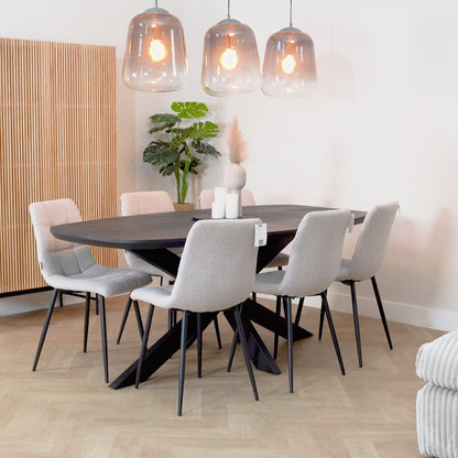 Eettafel Floor | Deens Ovaal | Zwart