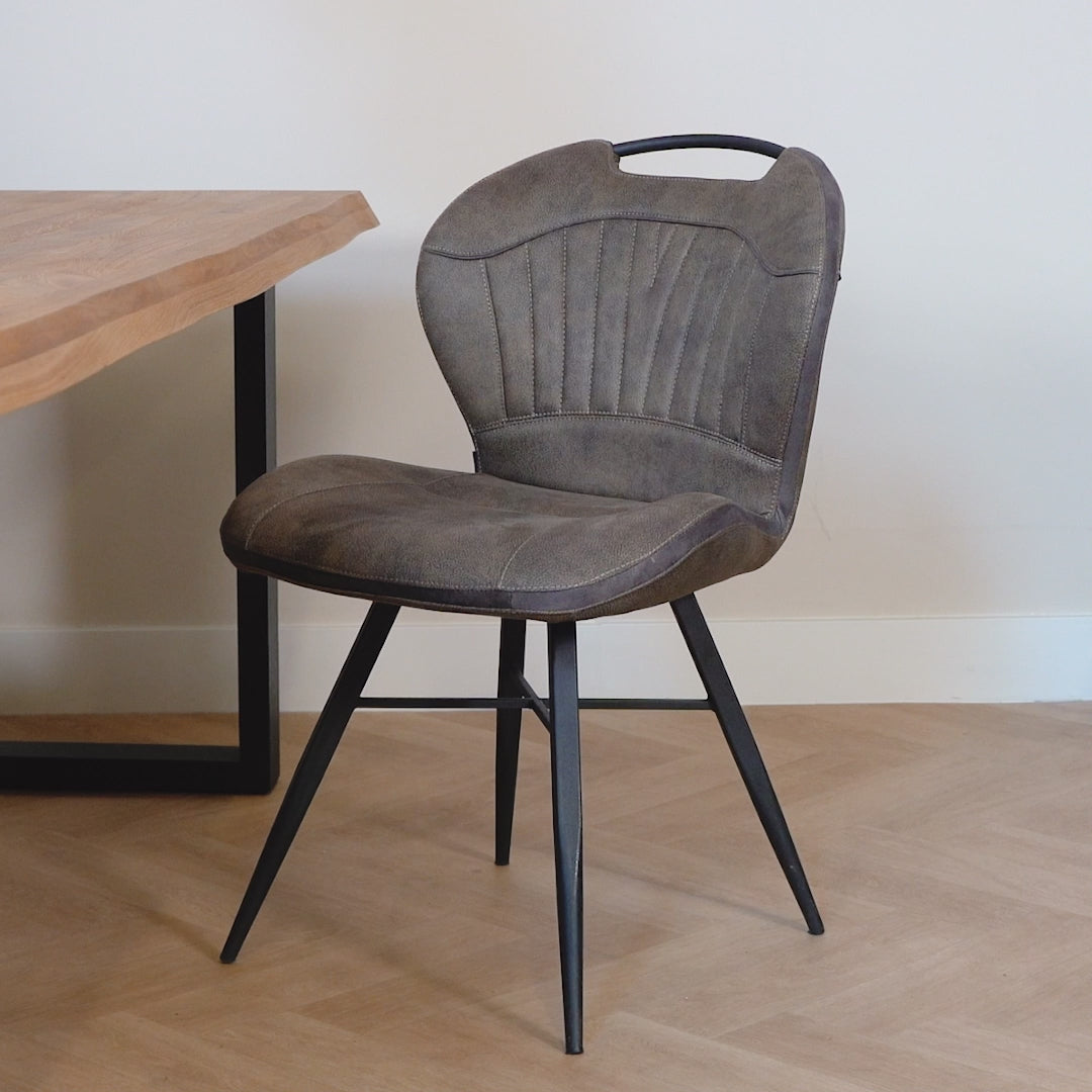 productvideo microvezel eetkamerstoel splash in verschillende kleuren