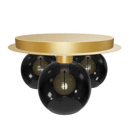 Plafonnière Marius | 3 Lampen | Goud