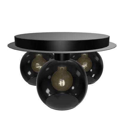Plafonnière Marius | 3 Lampen | Zwart