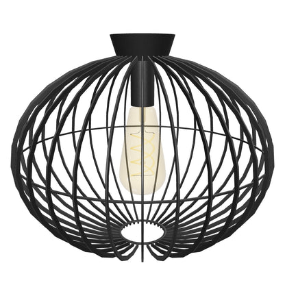 Plafonnière Reda | Ø 32 cm | Zwart