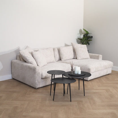 Hoekbank Dean | Stof Beige | L+R