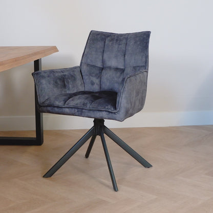 Eetkamerstoel Dinant Lichtblauw