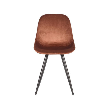 Eetkamerstoel Capri | Rust Velvet — Vooraanzicht - witfoto