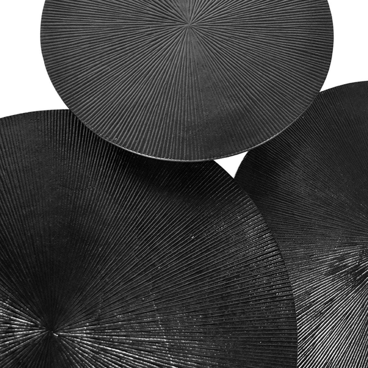 Salontafel Set Nobby zwart, detail van het materiaal