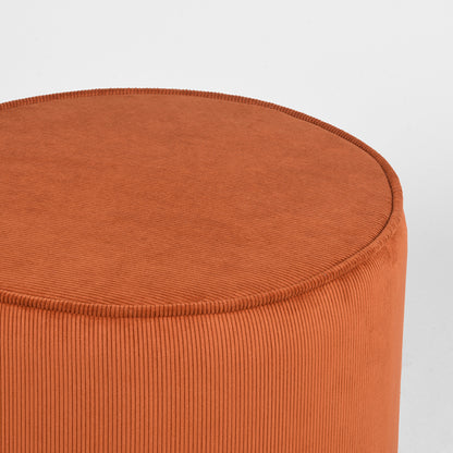 Poef Tibo | Rood Ribcord — Detail