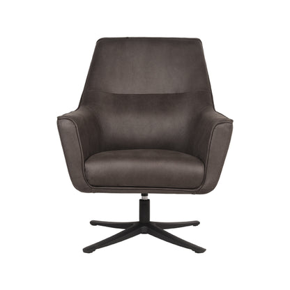 Fauteuil Tod antraciet microvezel magazijn leegverkoop