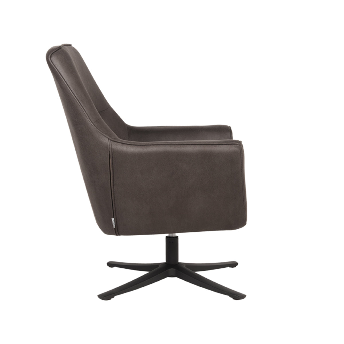 Fauteuil Tod antraciet microvezel magazijn leegverkoop