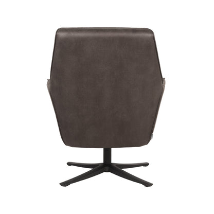 Fauteuil Tod antraciet microvezel magazijn leegverkoop