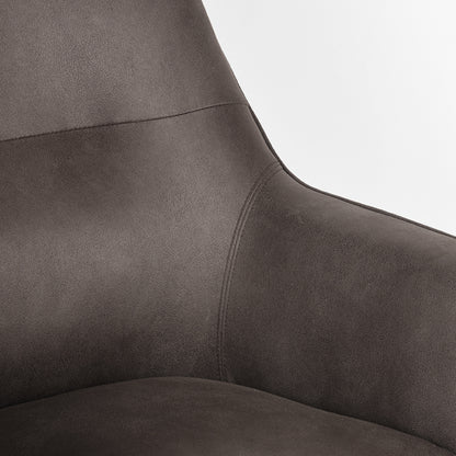 Fauteuil Tod antraciet microvezel magazijn leegverkoop