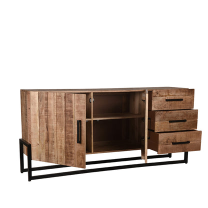 Dressoir Bolivia | Naturel Mangohout — Vooraanzicht - witfoto