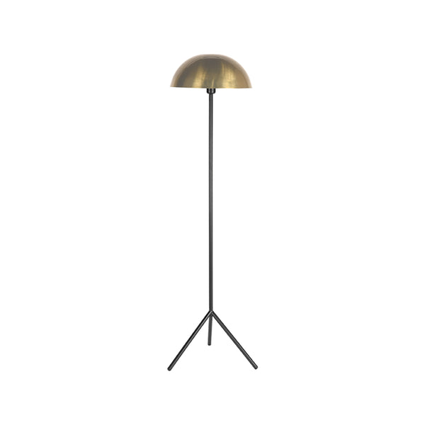 Vloerlamp Globe | Goud Metaal — Vooraanzicht - witfoto