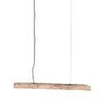 Hanglamp Woody naturel hout, vooraanzicht op witte achtergrond
