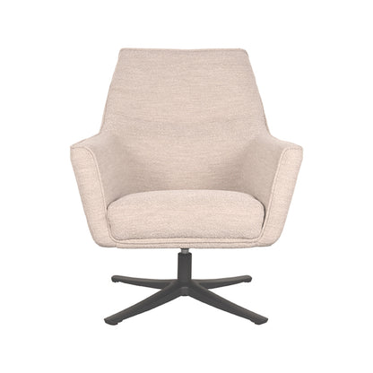 Fauteuil Tod | Naturel Bouclé | Magazijn leegverkoop — Vooraanzicht - witfoto