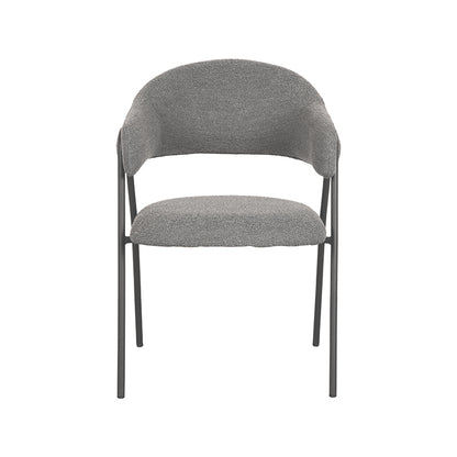 Eetkamerstoel Lowen Grijs Bouclé