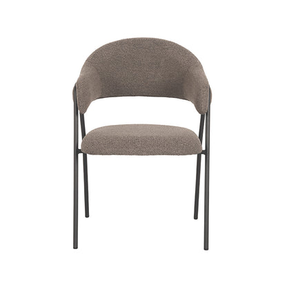 Eetkamerstoel Lowen Bruin Bouclé