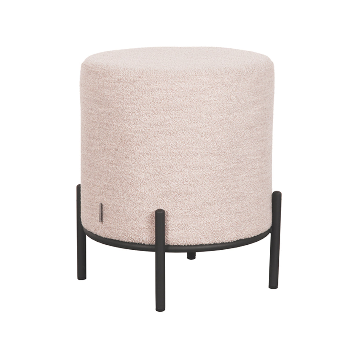 Poef Troy | 43 cm | Naturel Bouclé
